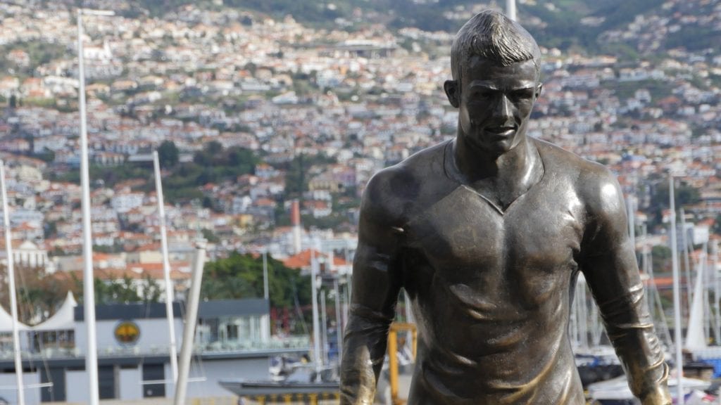 La statua di Cristiano Ronaldo