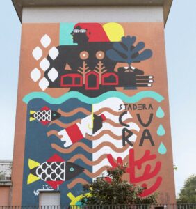 murales alla dea Cura a Stadera, Milano