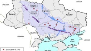 Dislocazione delle riserve e delle miniere di litio in Ucraina